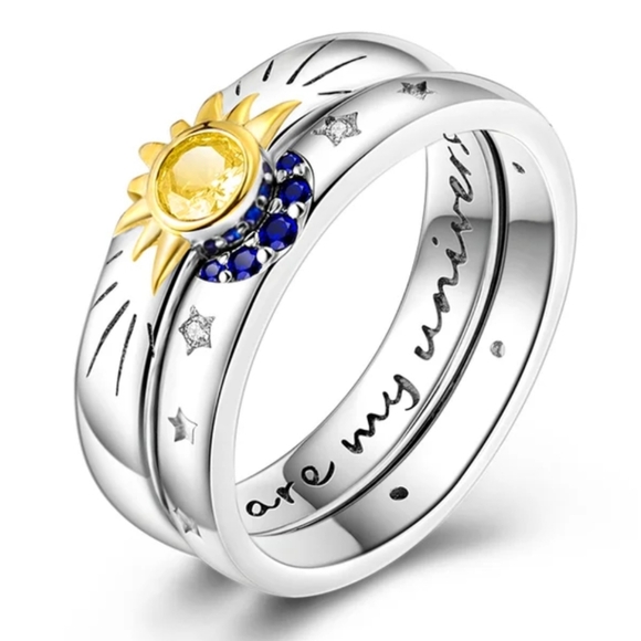 Jewelry - Women Silver Rings Original 925 Sterling Silver Cocktail Ring size 5 3/4